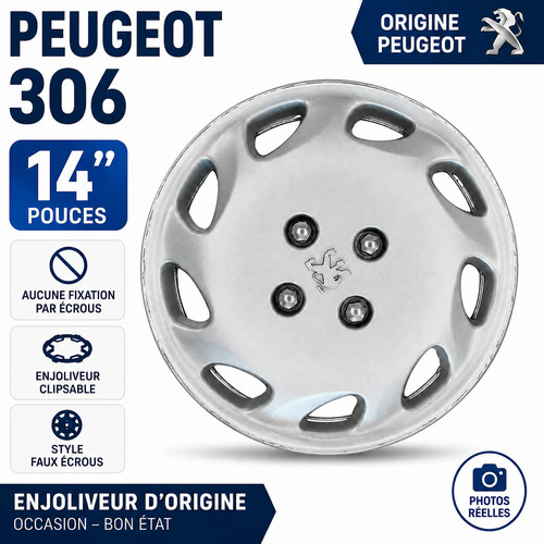 Enjoliveur origine peugeot - origine, 306