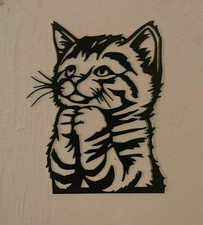 Art Mural Chat Mignon - Décoration Murale - Wall Art - Idée Cadeau