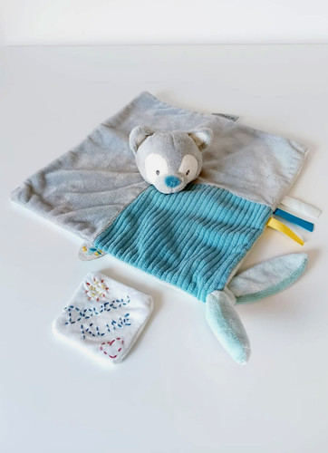 Doudou plat carré tim - doudou, et