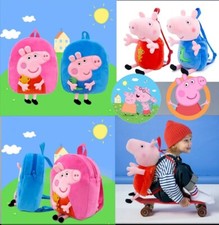Sac A Dos Peppa Pig  Peluche Bandoulières Cochon Georges Modèle Au Choix