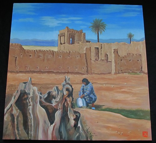 Superbe grande huile