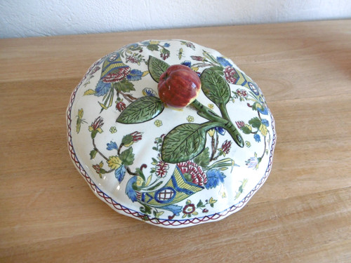 Couvercle legumier faience - legumier,