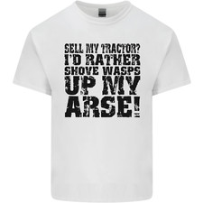 Vendez Mon Tracteur ? Agriculteur Conducteur Homme T-Shirt En Coton