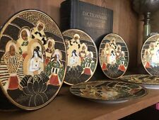 Exquisite Set of 6 Porcelain Satsuma Plates