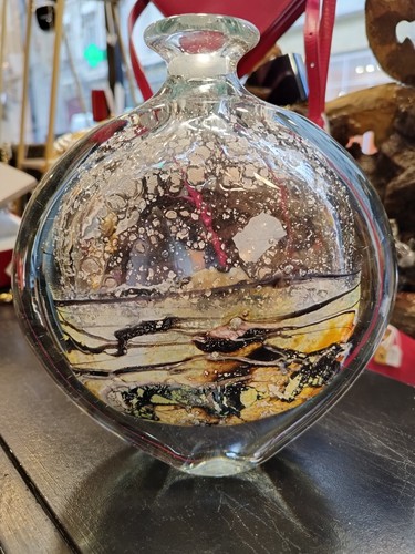 Superbe vase verre soufflé - verre, de