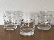 Nice lot of 3 CRISTAL D'ARQUES whiskey glasses model FLEURY EPI / VGC!!!