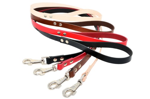 Cuir véritable chiot chien - cuir,