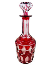 Rare Val St Lambert Ruby Cut