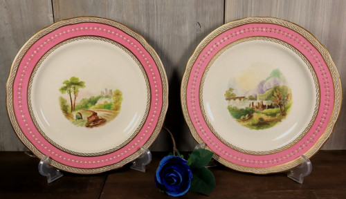 Paire assiette ancien vieux - paire,