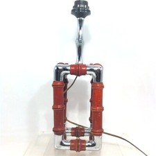 LAMPE VINTAGE EN METAL CHROME