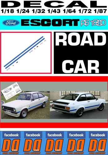 Decal ford escort 1800 mk2 - escort,