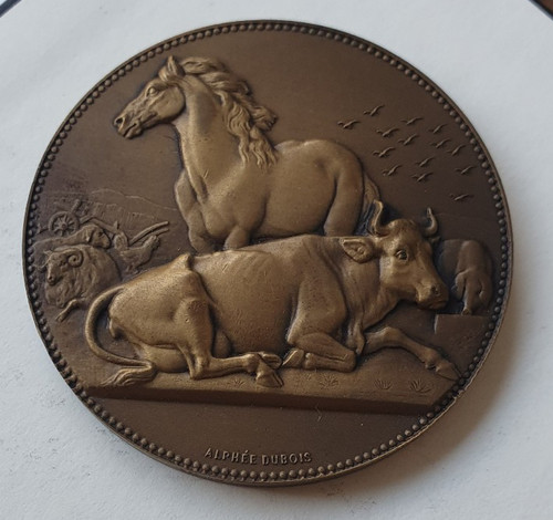 Médaille bronze signée - médaille,