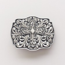 Vintage Style Western Flower Belt Buckle Gurtelschnalle Boucle de ceinture
