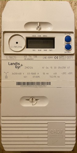 Compteur bleu électronique