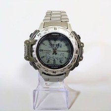 Montre numérique analogique Casio Pro Trek PRT-500 titane testée pile changée