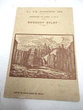 RARE CARTON INVITATION LOGE LA