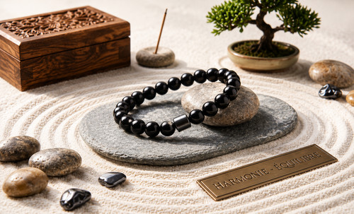 Bracelet onyx noir et - bracelet,