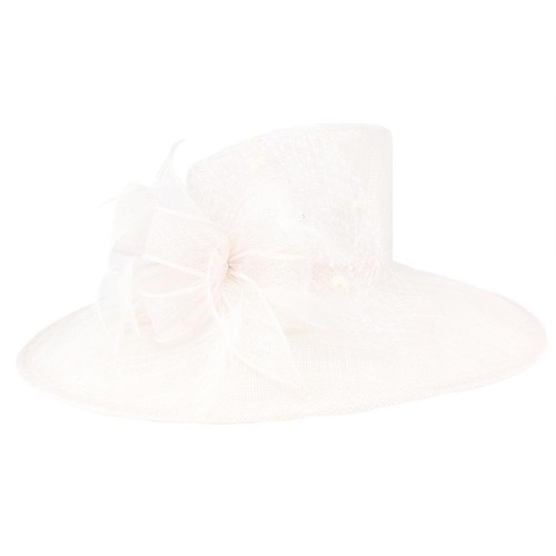 Chapeau mariage brity - brity, blanc