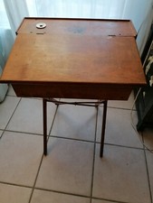 Ancien Pupitre D'écolier Pliant