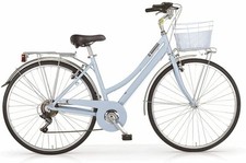 Vélo 28 Central Femme 6 Vitesses Hollande Aluminium Couleur Bleu Lumière / Sky