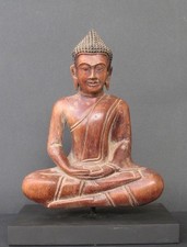 Bouddha Khmer en Bois Massif