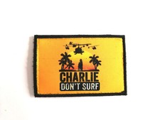 Patch MORALE 5x8cm "CHARLY DON'T SURF" Broderie PRINT Design Fun Militaire