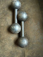  2 x Ancienne Haltere poids