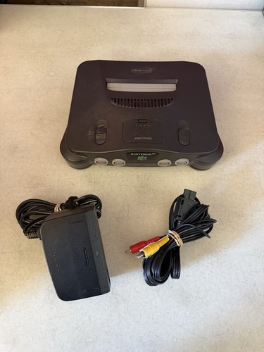 N64 nintendo console black - n64, 64