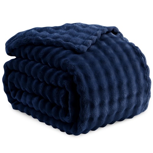 Plaid polaire canape bleu - plaid,