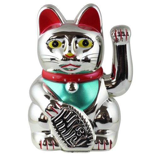 Chat chanceux signe porte