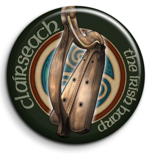 Culture celtique harpe badge - celtique,