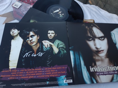Indochine autographe nicola - autographe,