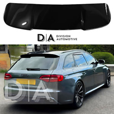 FOR AUDI A4 AVANT ESTATE B8 2008-2016 GLOSS BLACK RS4 STYLE REAR WING SPOILER DA