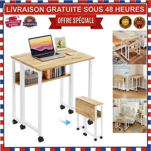 Bureau pliable roulettes - pliable,