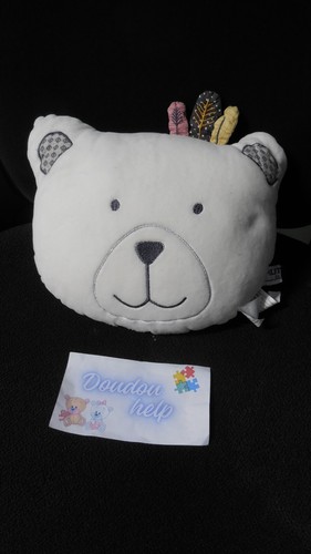 Doudou peluche coussin ours - doudou,