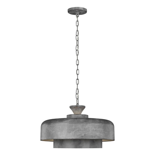 Suspension grise e27 - suspension,