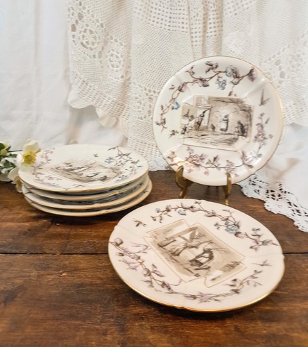 Assiettes dessert en - 6,