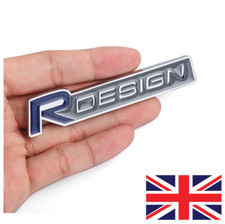 R DESIGN Badge Emblem Blue Silver FITS Volvo XC60 V70 S60 V40 V60 C30 V50