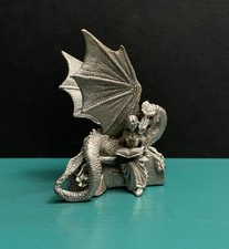 Gallo Pewter Female Dany Winged Dragon Drogon Guardian Diorama Mini Figurine GOT