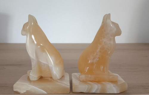 Chat pierre onyx marbre - onyx,
