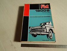 ORIGINAL SPARE PARTS CATALOG MECHANICAL ONLY 1965 FIAT 1800 B 2ND EDITION