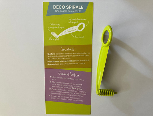 Couteau taille déco spirale - ,