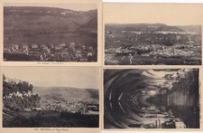 Lot de 4 cartes postales