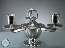 3 CANDLES CANDELABRA TABLE CENTERPIECE BY BOUILLET BOURDELLE FRANCE MCM C 1960's