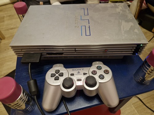 Console ps2 fat silver - fat, +