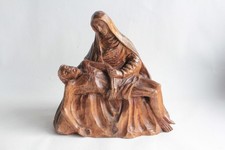 Pieta Virgin of Piety Wooden Sculpture (70649)