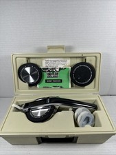 Vintage DYMO 1550 Label Maker Deluxe Tapewriter Kit Chrome  with Case Bundle 