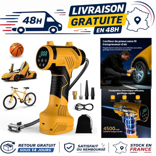 Gonfleur pneus voiture sans - gonfleur,