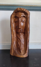 Sculpture en bois tête