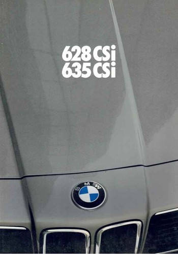 Catalogue brochure bmw 628 - catalogue, csi